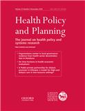 HEALTH POLICY AND PLANNING杂志封面