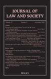 JOURNAL OF LAW AND SOCIETY杂志封面