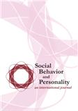 SOCIAL BEHAVIOR AND PERSONALITY杂志封面