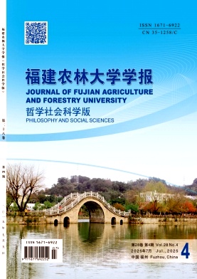 福建地区的普刊:福建农林大学学报(哲学社会科学版)